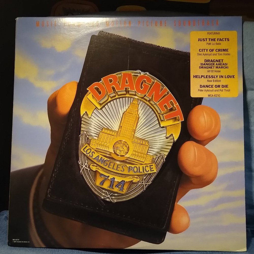 Dragnet Soundtrack  1987 Vinyl Record